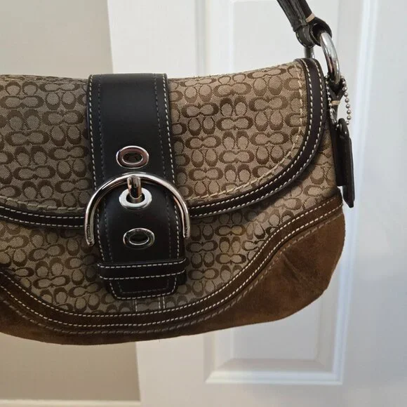 Coach Brown Suede Y2K soho shoulder bag - Picture 9 of 16